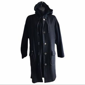 Wool Blend Hood Coat.  Size L/14